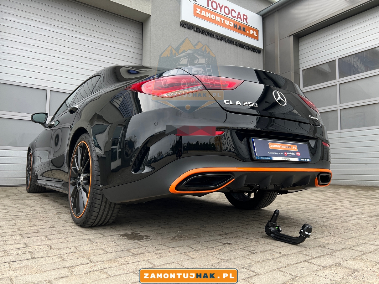 Hak holowniczy Westfalia A40V - dodatkowy element dla Twojego eleganckiego Mercedesa CLA